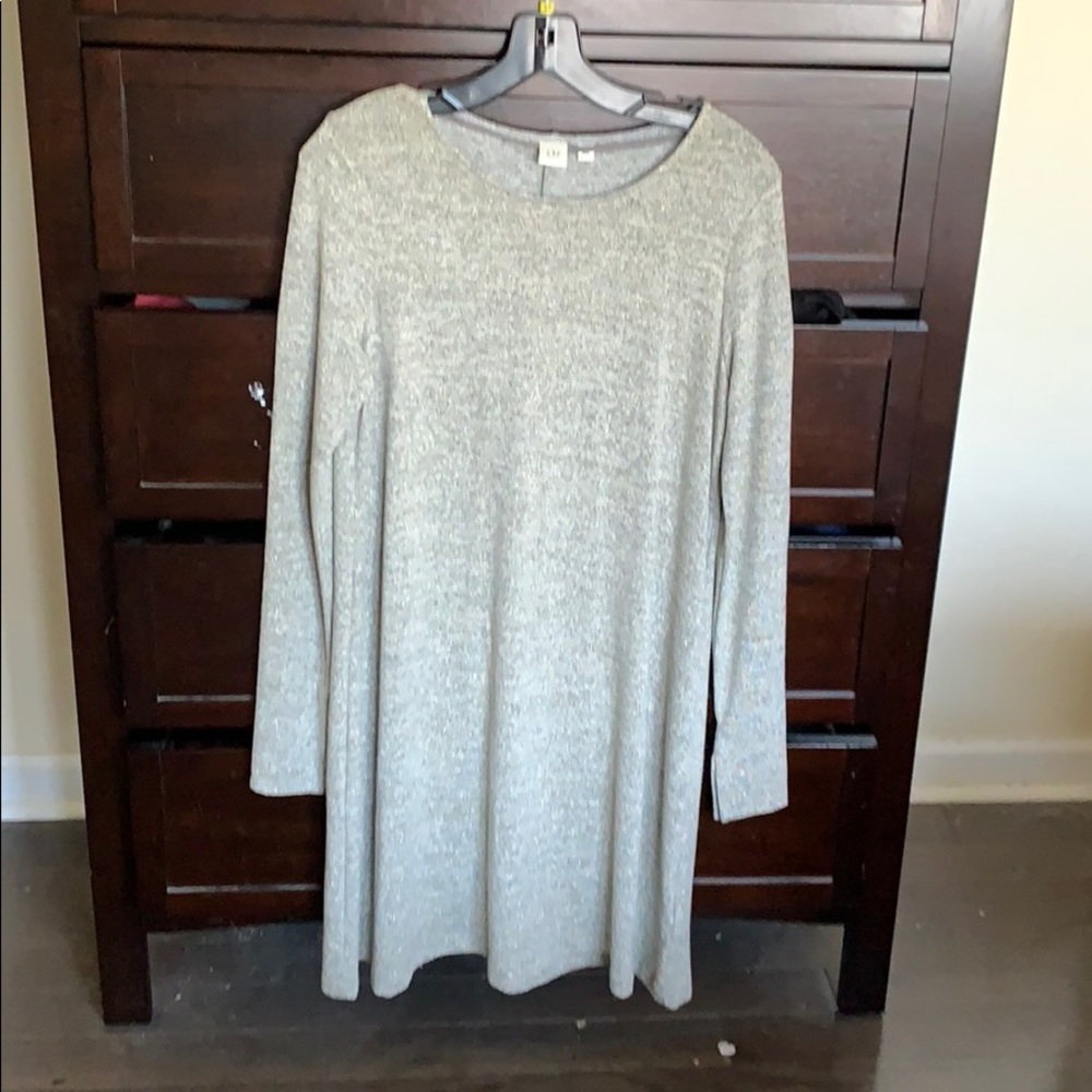 Gold metallic swing dress